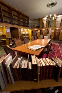 The Special Collections room in the Z. Smith Reynolds Library  at Wake Forest.