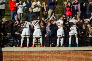 Wake Forest men's soccer takes on Charlotte in the second round of the NCAA tournament on Sunday, November 22, 2015. The Deacons won, 1-0.